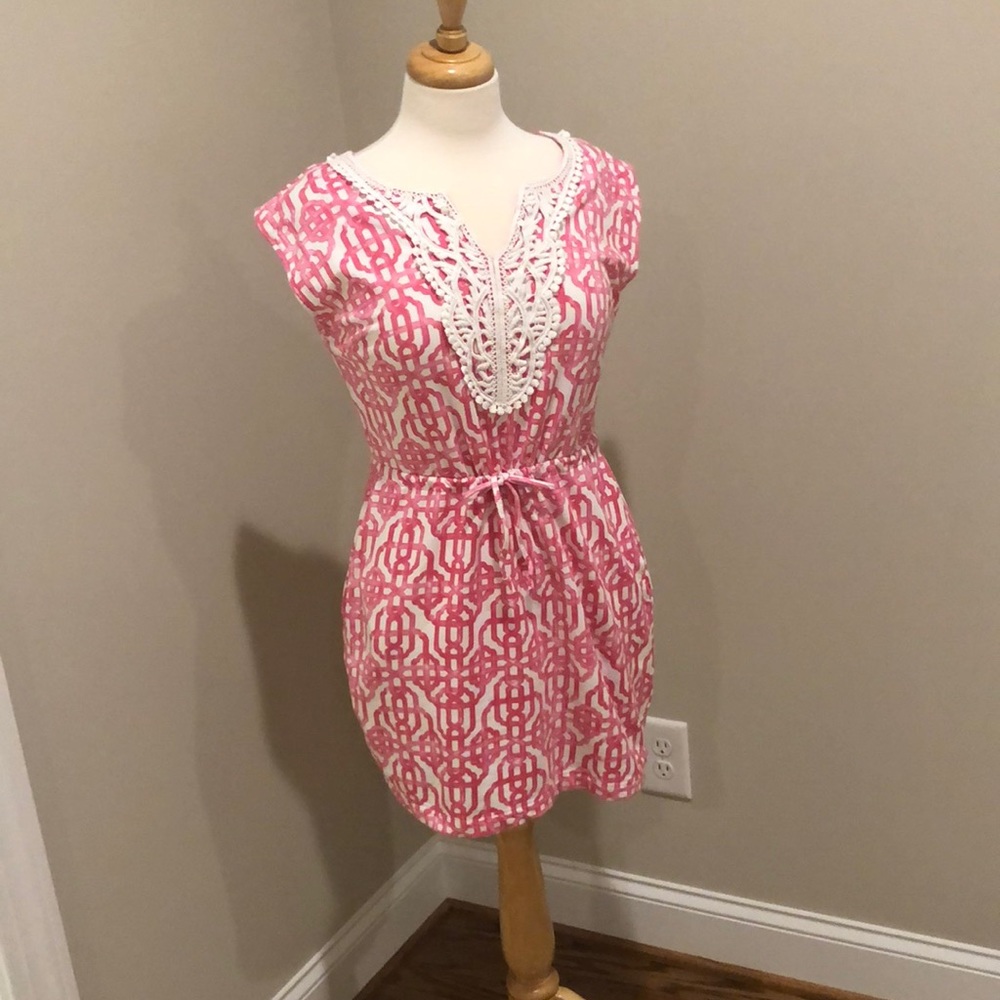 Mudpie Drawstring Waist Beach Coverup/ Dress